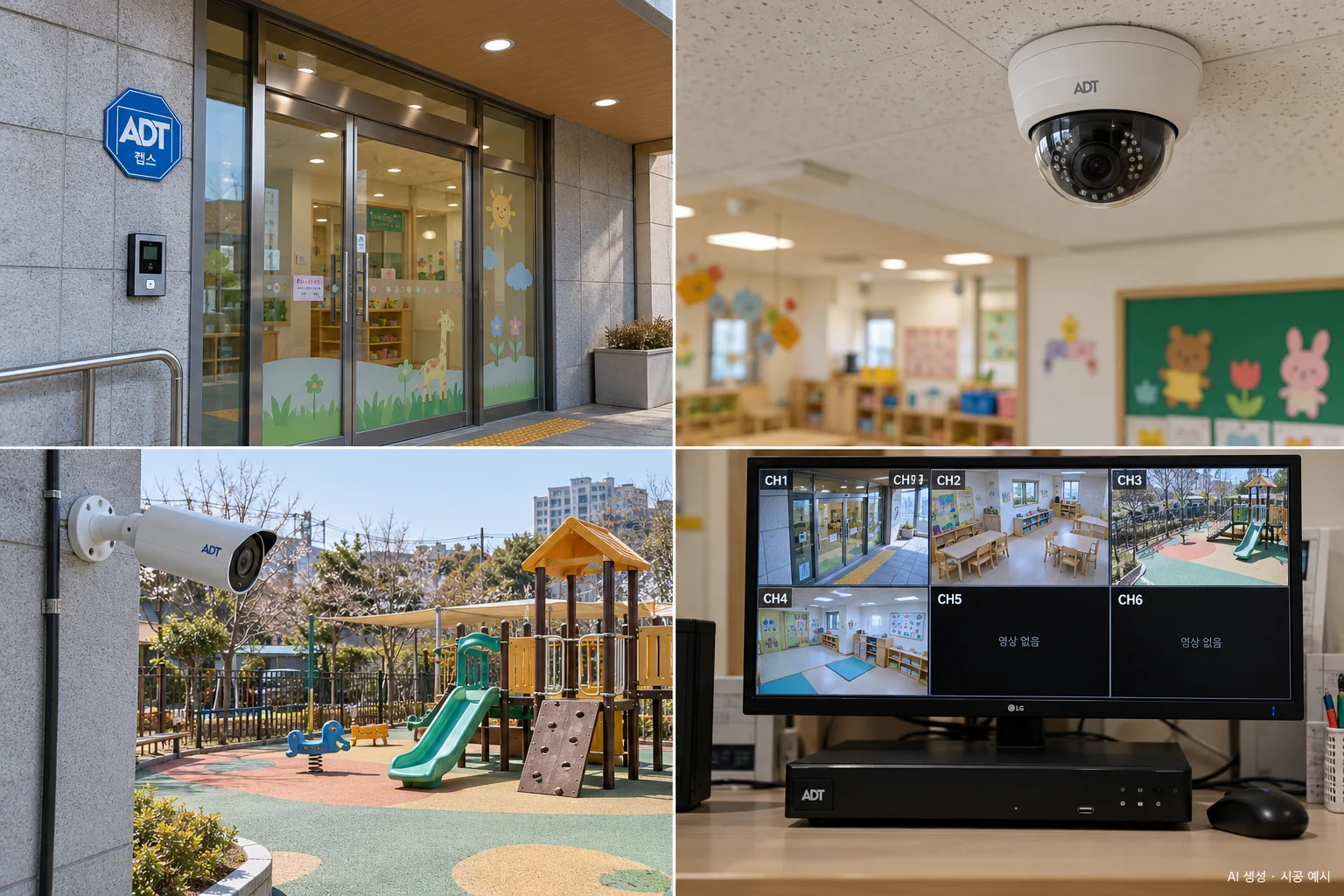 대구 어린이집 CCTV 설치 예시 - 놀이실을 비추는 카메라